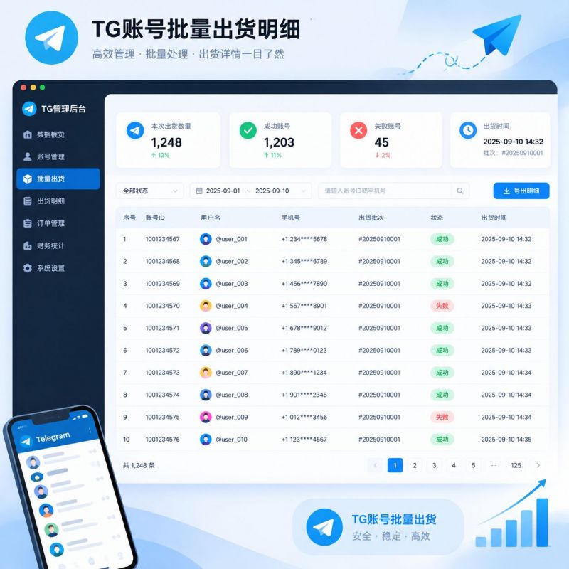 跨境运营降本提效首选 靠谱TG账号批发办事实测分享